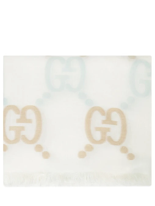 Шарф с логотипом GG-logo GUCCI