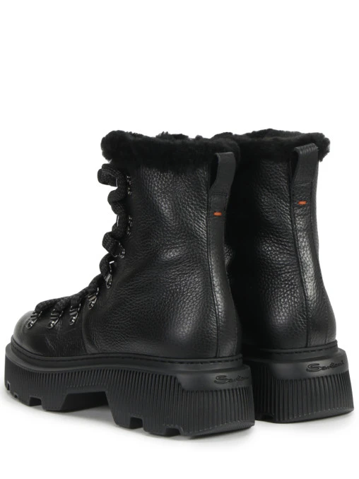 Ботинки кожаные на меху SANTONI