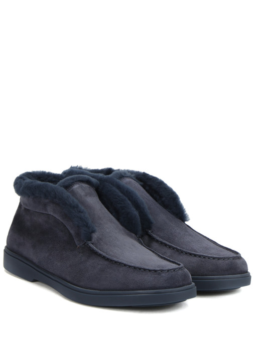 Ботинки замшевые на меху SANTONI