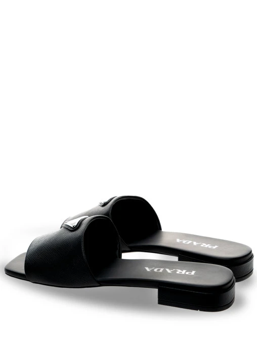 Мюли кожаные PRADA