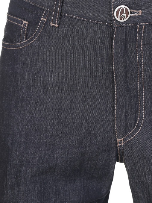 Джинсы из хлопка и льна BRIONI