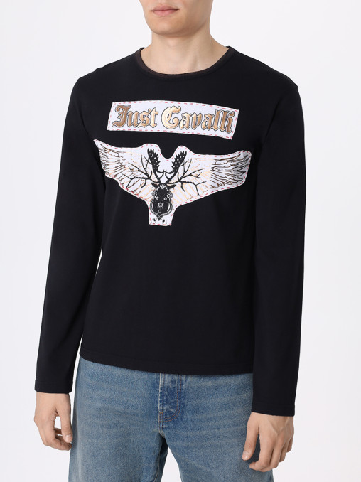 Лонгслив из вискозы ROBERTO CAVALLI