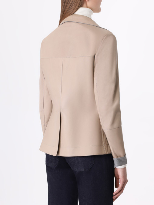 Куртка кожаная BRUNELLO CUCINELLI