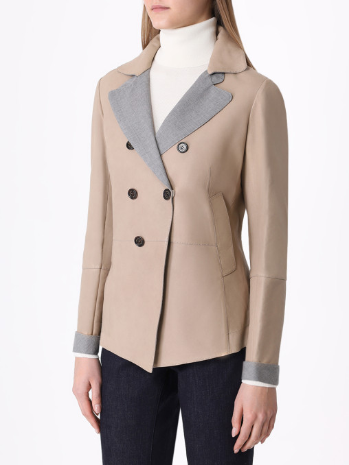 Куртка кожаная BRUNELLO CUCINELLI