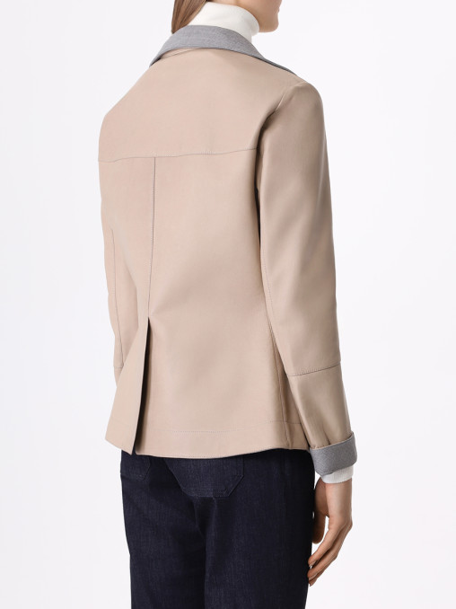 Куртка кожаная BRUNELLO CUCINELLI