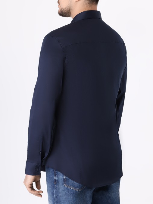 Рубашка Slim Fit хлопковая BIKKEMBERGS