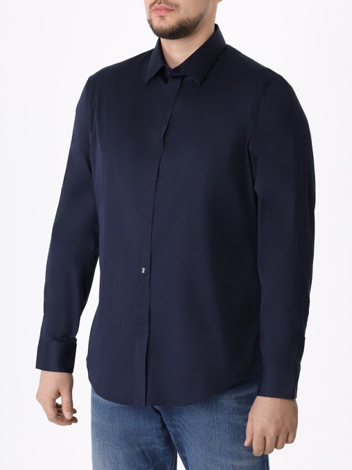 Рубашка Slim Fit хлопковая BIKKEMBERGS