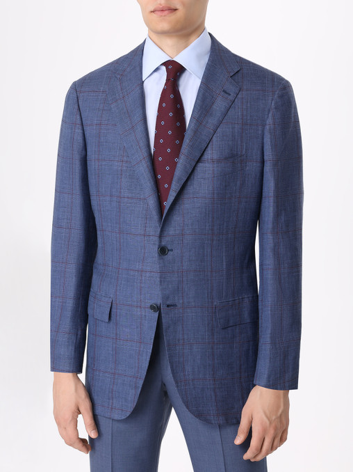 Пиджак в клетку KITON