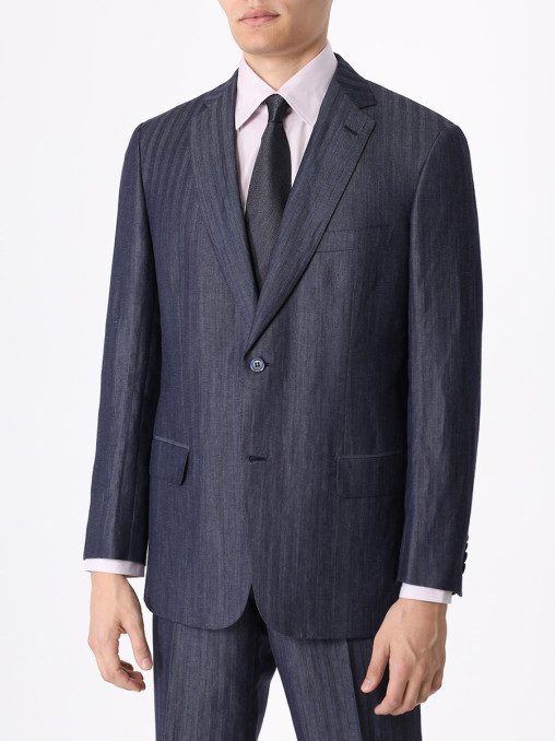 Костюм изо льна и шерсти BRIONI