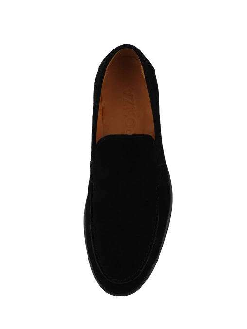 Лоферы Positano Black замшевые PONZA