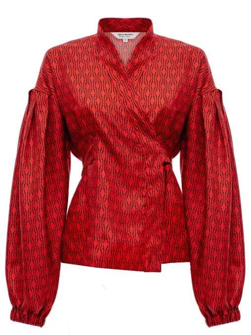 Блуза-кимоно шелковая POLINA MIRCHEVA