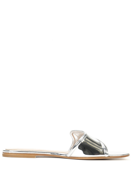 Шлепанцы кожаные GIANVITO ROSSI