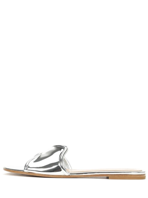 Шлепанцы кожаные GIANVITO ROSSI