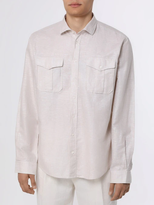Рубашка Regular Fit однотонная BML