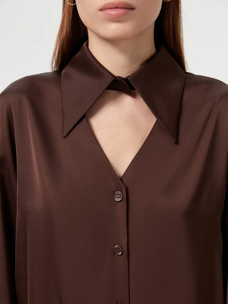 Блуза однотонная