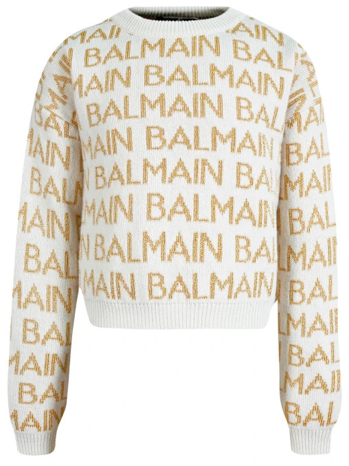 Джемпер с логотипом BALMAIN