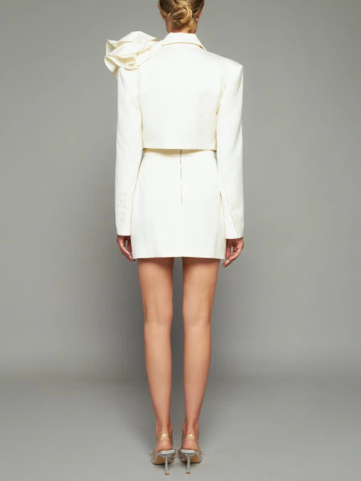 Жакет Wild Rose шерстяной WHITE LILY