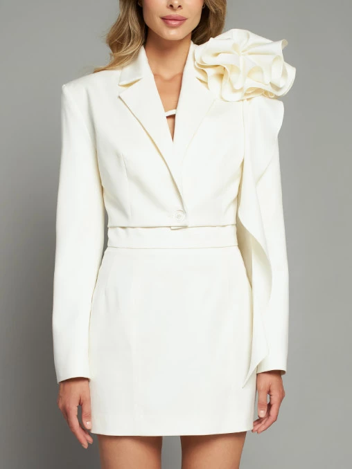 Жакет Wild Rose шерстяной WHITE LILY