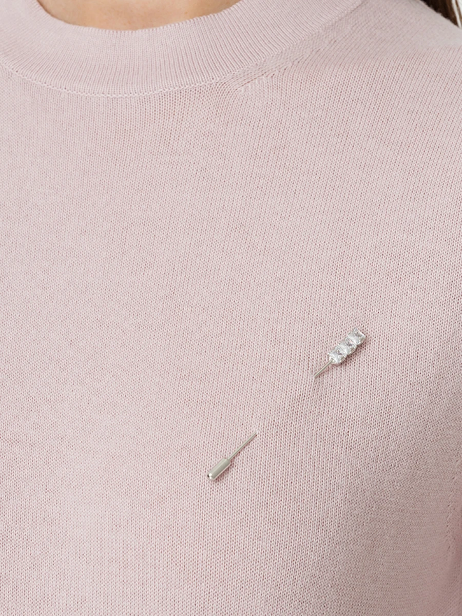 Брошь-игла со стразами