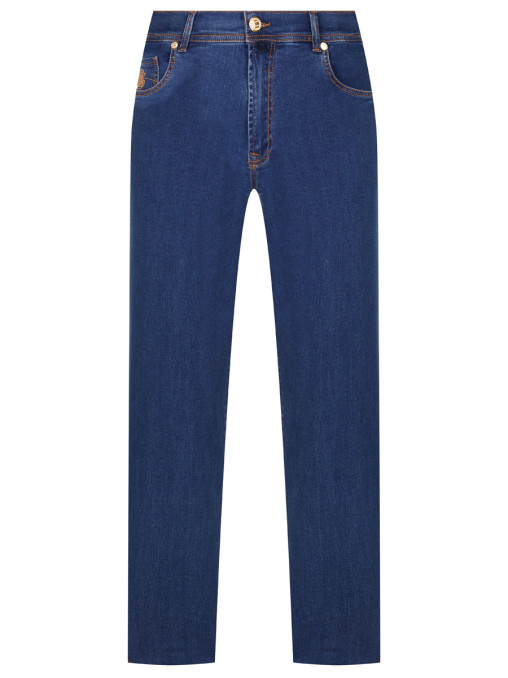 Джинсы Slim Fit хлопковые JOHNNY MANGLANI