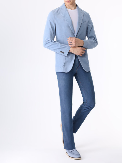 Джинсы Slim Fit из хлопка и лиоцелла JOHNNY MANGLANI