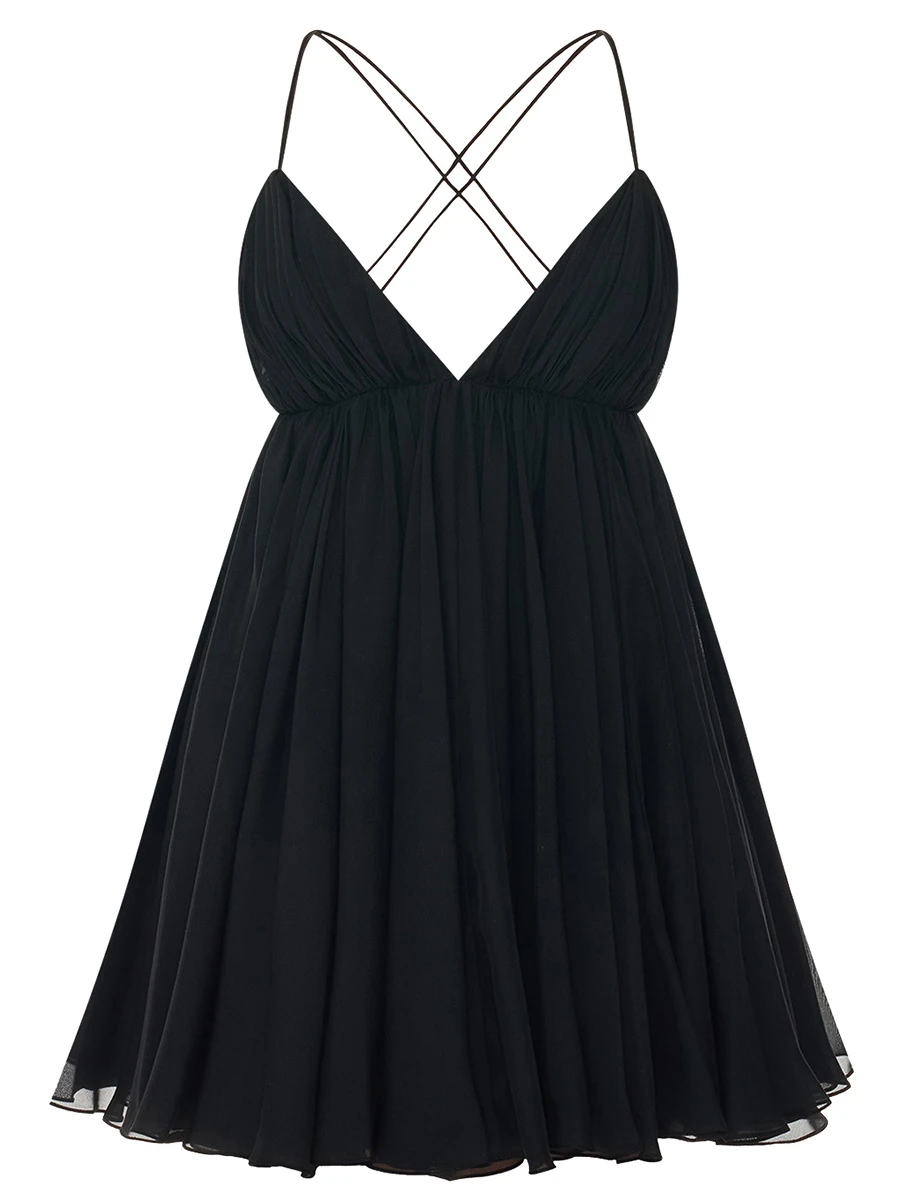 Платье L etoile Du Sud Noir шелковое