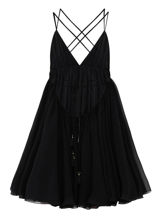 Платье L'etoile Du Sud Noir шелковое YVON