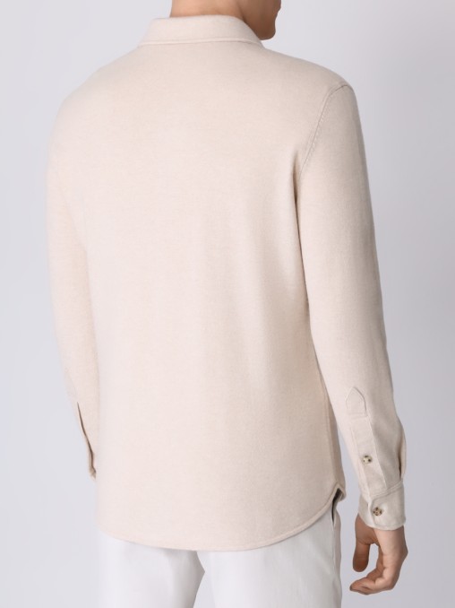 Рубашка Slim Fit шерстяная BRUNELLO CUCINELLI