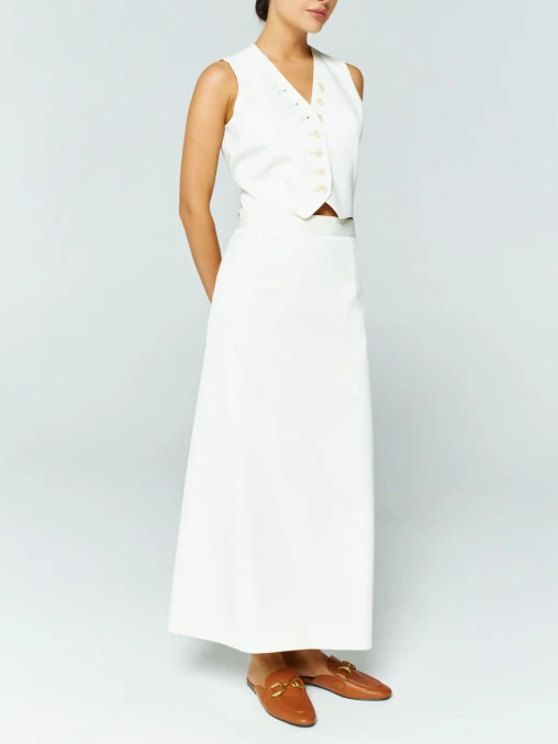 Юбка Wild Rose Long шерстяная WHITE LILY