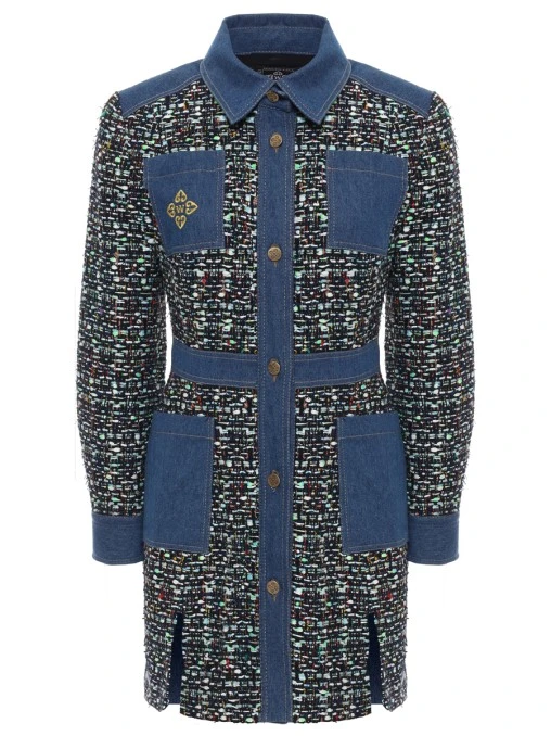 Платье Zoe Tweed твидовое WHITE LILY