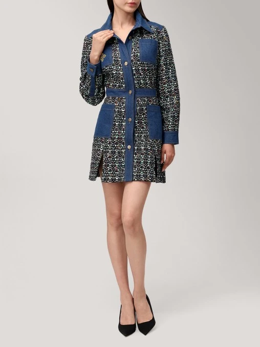 Платье Zoe Tweed твидовое WHITE LILY