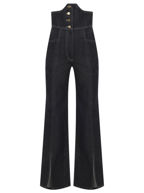 Джинсы Zoe Corset хлопковые WHITE LILY