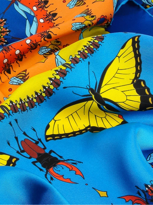Платок шелковый Butterflies GAYANA