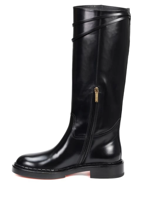 Сапоги кожаные SANTONI