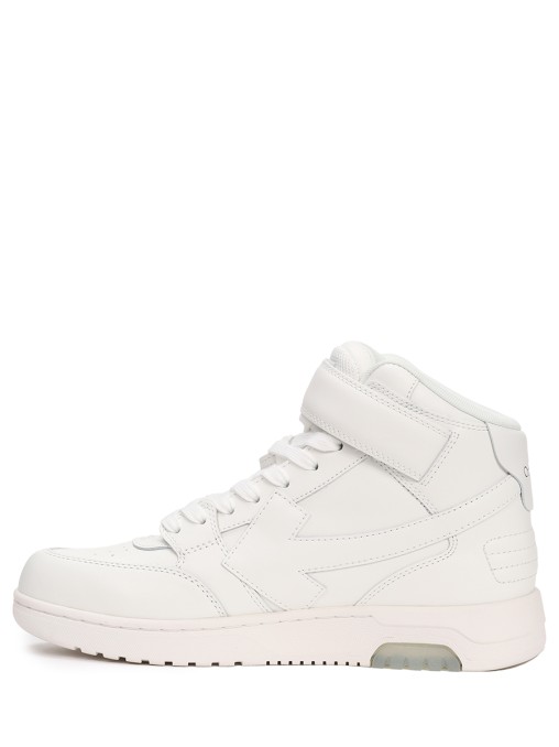 Кеды кожаные Out of Office OFF-WHITE