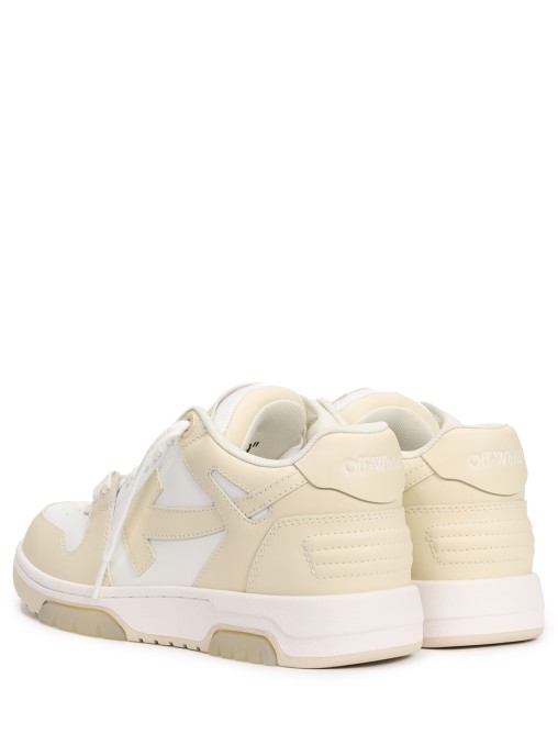 Кеды кожаные Out of Office OFF-WHITE