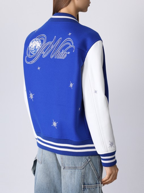 Бомбер комбинированный OFF-WHITE