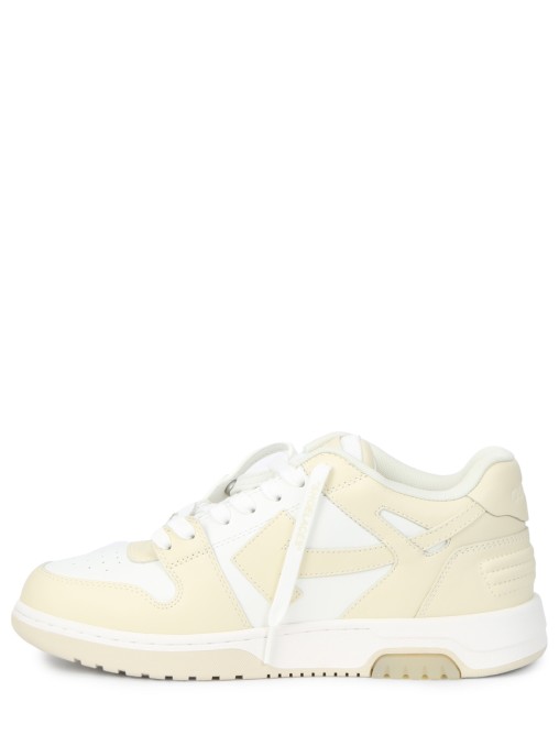 Кеды кожаные Out of Office OFF-WHITE