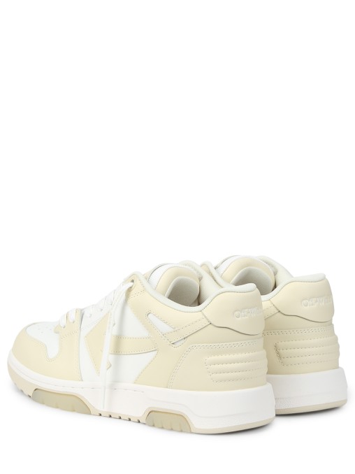 Кеды кожаные Out of Office OFF-WHITE