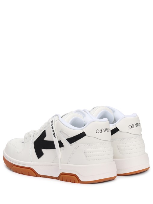Кеды кожаные Out of Office OFF-WHITE
