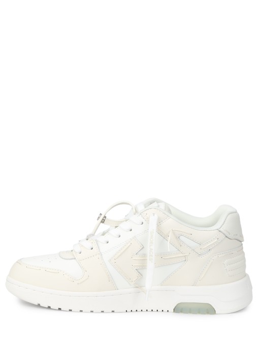 Кеды кожаные Out of Office OFF-WHITE