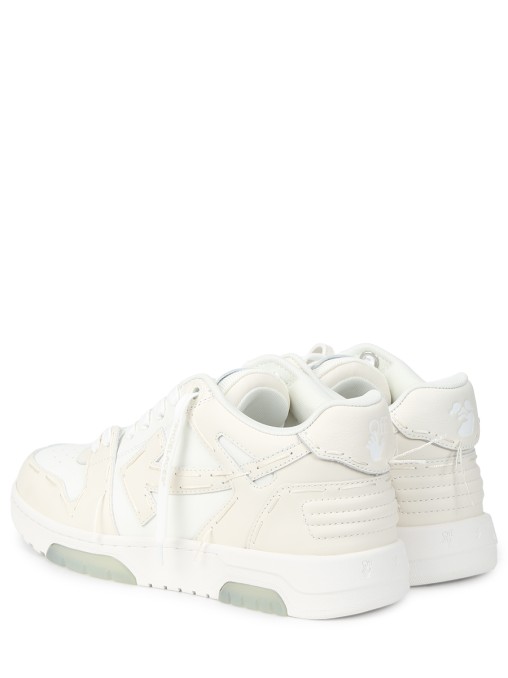 Кеды кожаные Out of Office OFF-WHITE