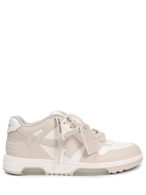 Кеды кожаные Out of Office OFF-WHITE