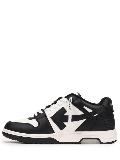 Кеды кожаные Out of Office OFF-WHITE