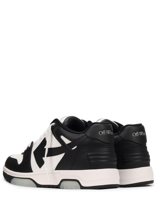 Кеды кожаные Out of Office OFF-WHITE