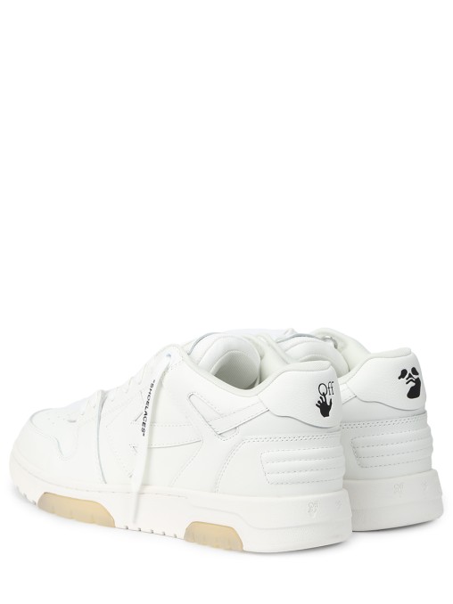 Кеды кожаные Out of Office OFF-WHITE