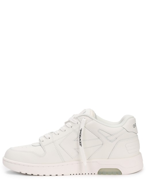 Кеды кожаные Out of Office OFF-WHITE