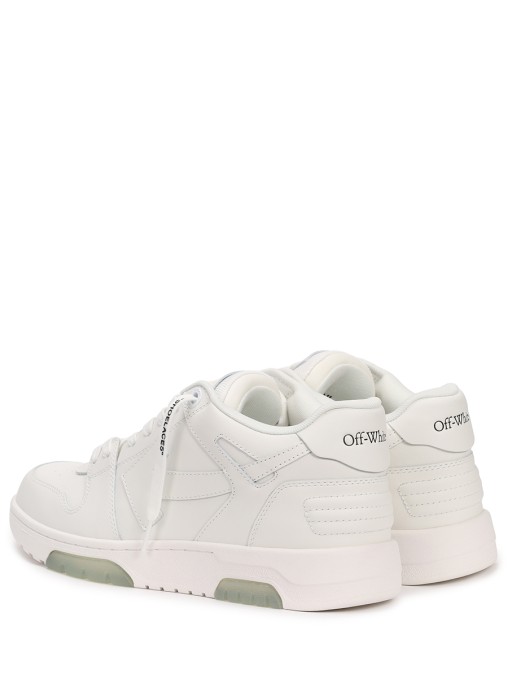 Кеды кожаные Out of Office OFF-WHITE