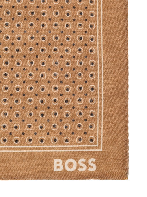 Платок из хлопка и шерсти BOSS