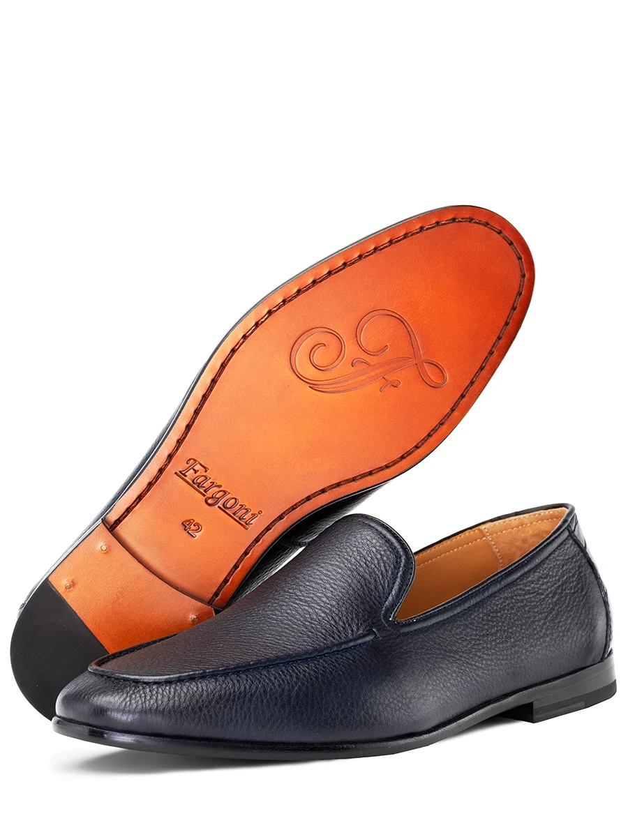 Лоферы кожаные